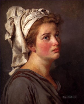 Jacques Louis David Painting - Portrait of a young Woman in a Turban Neoclassicism Jacques Louis David